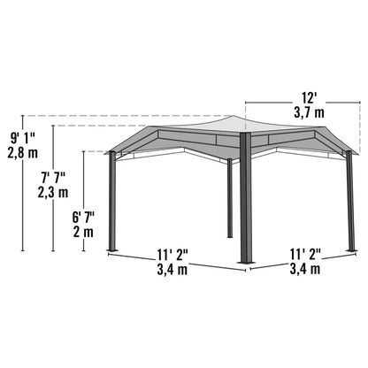 Shelterlogic Sequoia Gazebo Canopy 12 ft. x 12 ft.