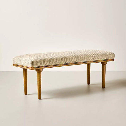 Upholstered Bench Flax - Hearth & Hand with Magnolia