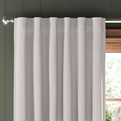 50"x84" Blackout Velvet Window Curtain Panel Silver - Threshold