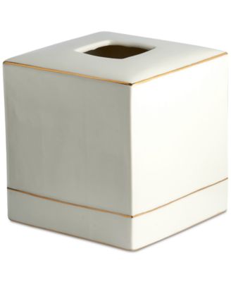 Cassadecor Montepellier Tissue Holder White Tissue Box Cover