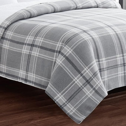 Full/Queen Cannon Blanket - Cozy Teddy Plaid