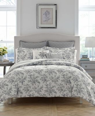 FullQueen Laura Ashley Annalise Floral C Shadow Gray