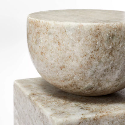 Modern Marble Figural Beige - Threshold™ designed with Studio McGee: Indoor Sculpture, 7.48lb