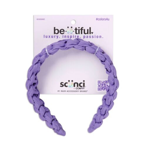 Scunci Be-u-Tiful Fabric Wrapped Laced Headband