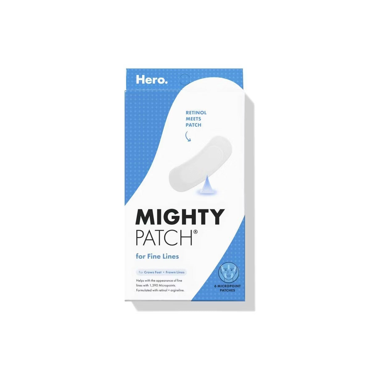 Hero Cosmetics Mighty Face Patches Micropoint for Fine Lines - 6ct