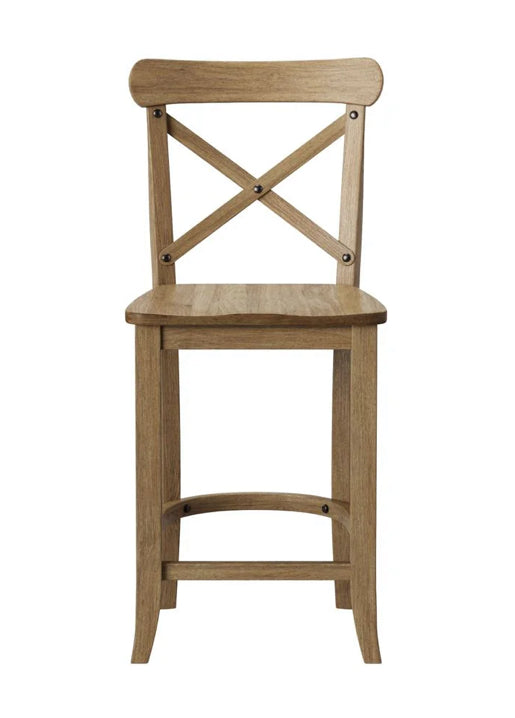 Set of 2 24" Litchfield X-Back Counter Height Barstool