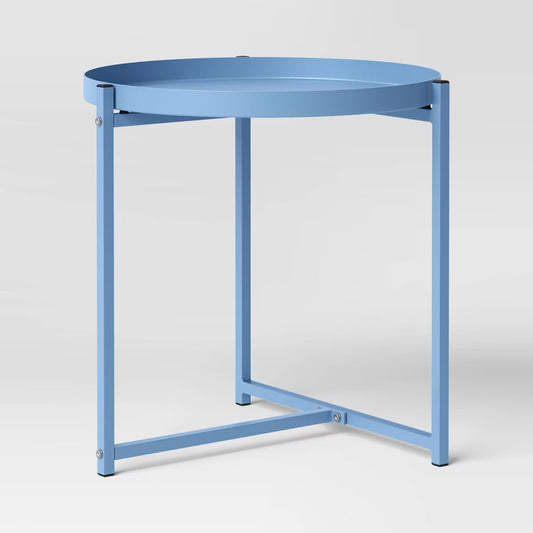 Tray Top Metal Accent Table