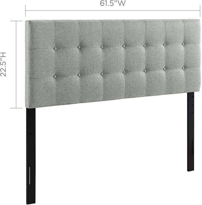 Queen Emily Upholstered Fabric Headboard