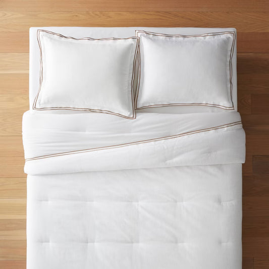 Queen Flange Merrow Stitch Comforter & Sham Set - Threshold