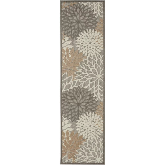 2’3 x 10 Nourison Aloha Floral Bloom Indoor Outdoor Rug