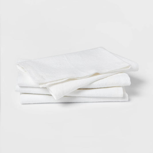 4pk Cotton Easy Care Napkins - Threshold