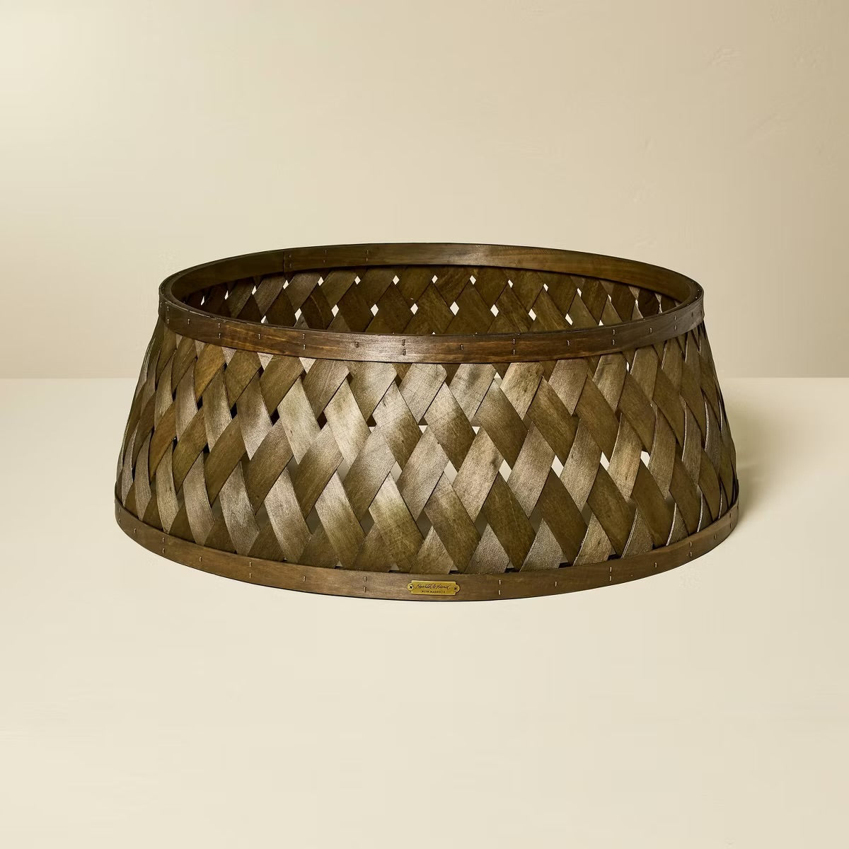 26" Wooden Lattice Woven Christmas Tree Collar - Hearth & Hand™ with Magnolia