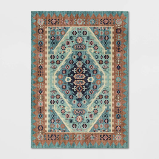 5 x 7 Buttercup Diamond Vintage Persian Woven Rug - Threshold