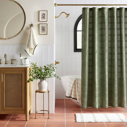 Washed Square Shower Curtain - Hearth & Hand™ with Magnolia