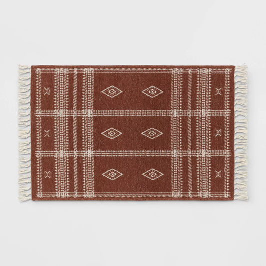 2'3"x3'9" Southwest Plaid Accent Rug - Threshold