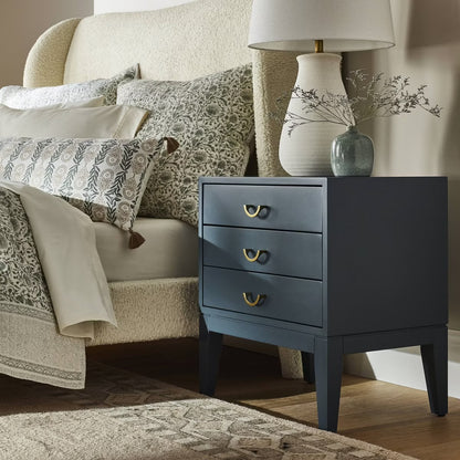 Quail Hill 3 Drawer Nightstand Mount Blue - Threshold