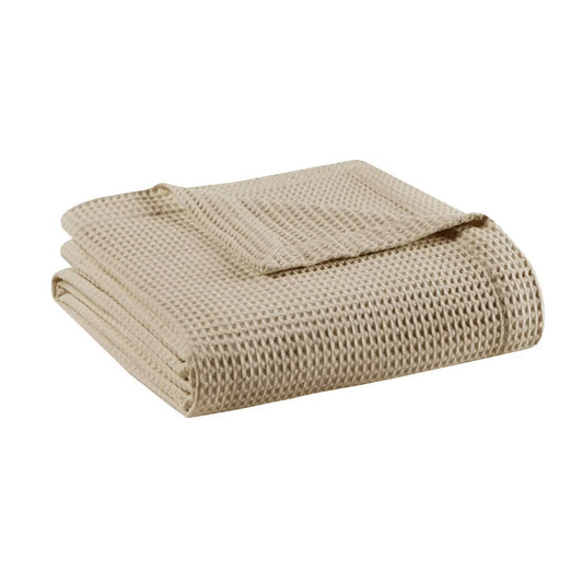 Twin Waffle Weave Cotton Blanket - Beautyrest