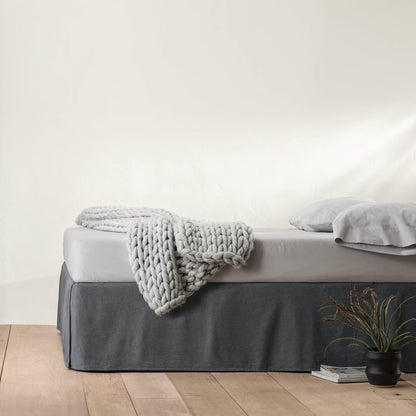 Queen Linen Blend Bedskirt - Casaluna