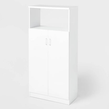 Large Storage Cabinet White