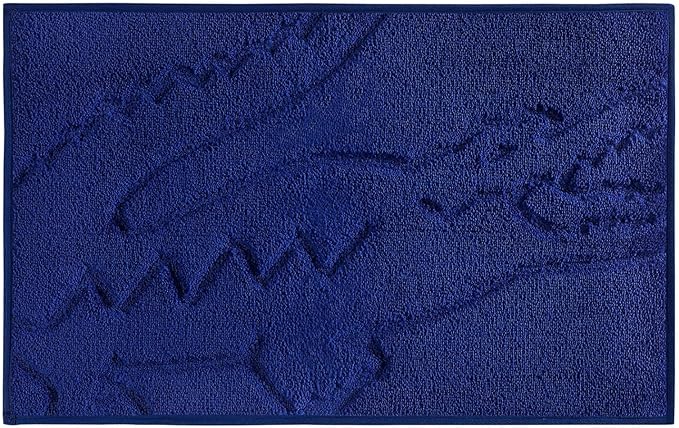 Lacoste Heritage Bath Rug, 32" x 20", 100% Polyester, Surf Blue