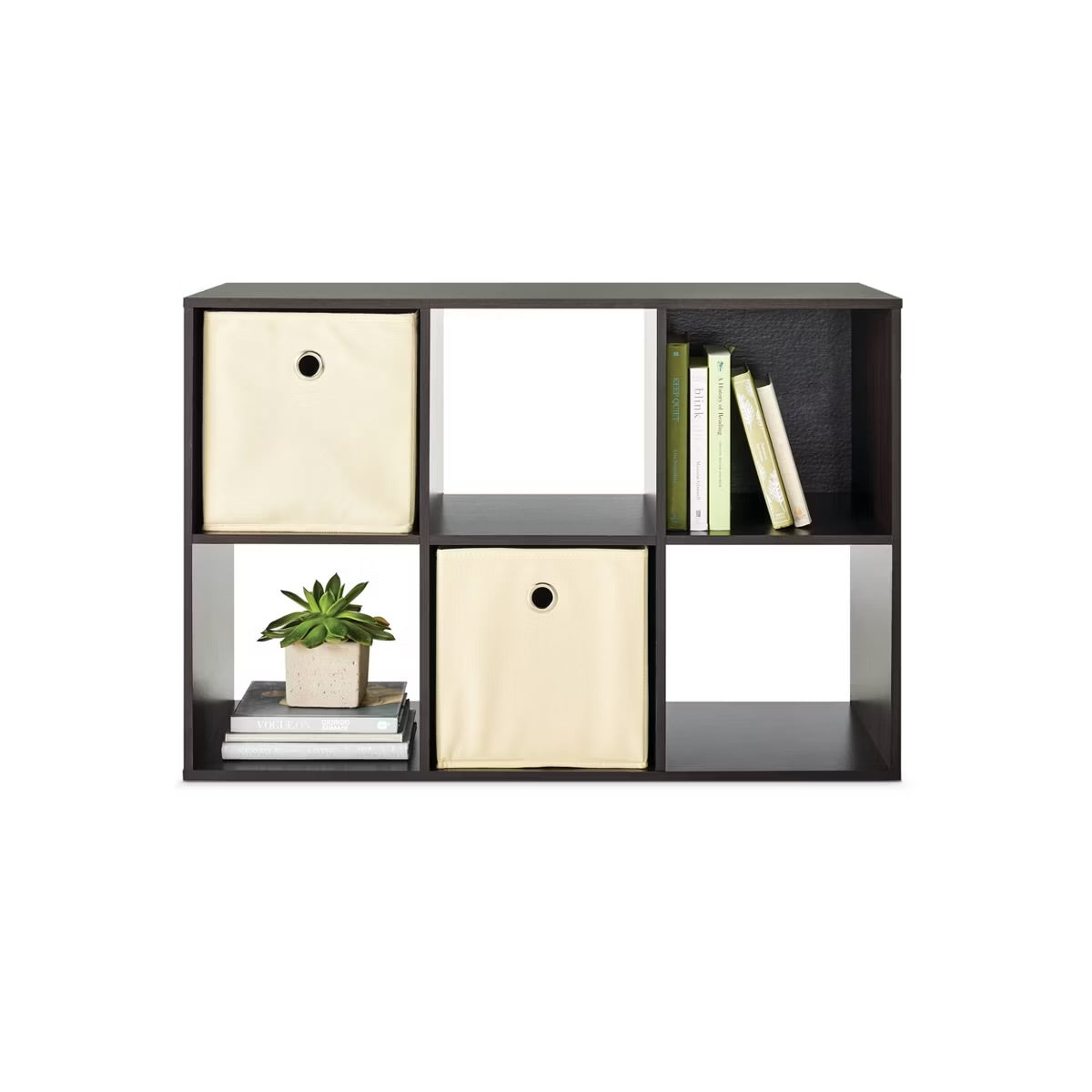 11" 6 Cube Organizer Shelf - Espresso