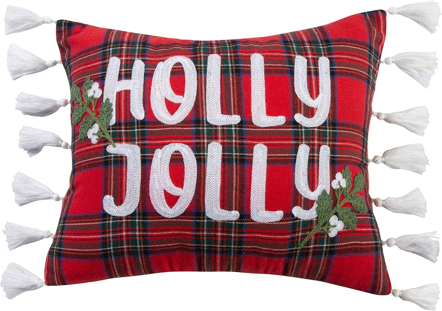 Levtex Home - Spencer Plaid - Decorative Pillow (14X18in.) - Holly Jolly