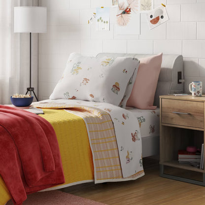 Dorm Charging Headboard Cream Twin