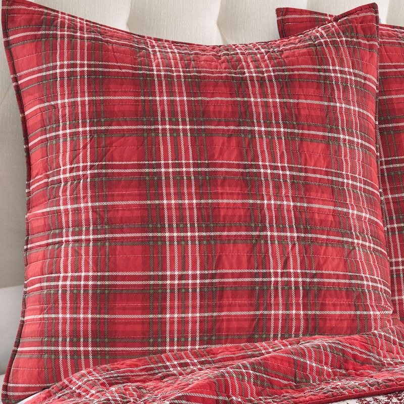 Yuletide Holiday Euro Sham Set of 2 Red - Levtex Home