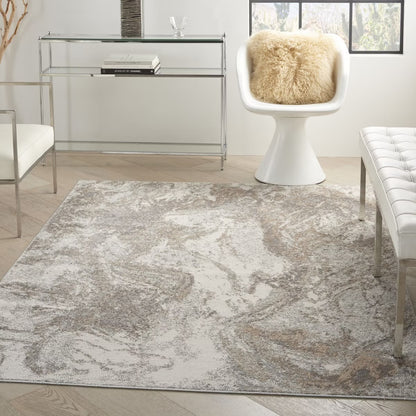 5’3 x 7’3 Elation Marbled Area Rug