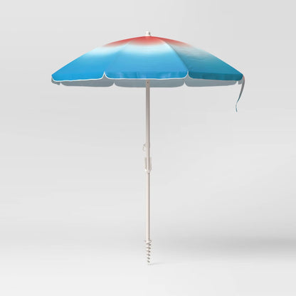 5.8'x5.8' Round Outdoor Patio Beach Umbrella