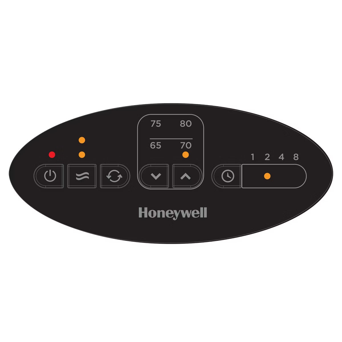 Honeywell Digital Ceramic Compact Tower Heater Black