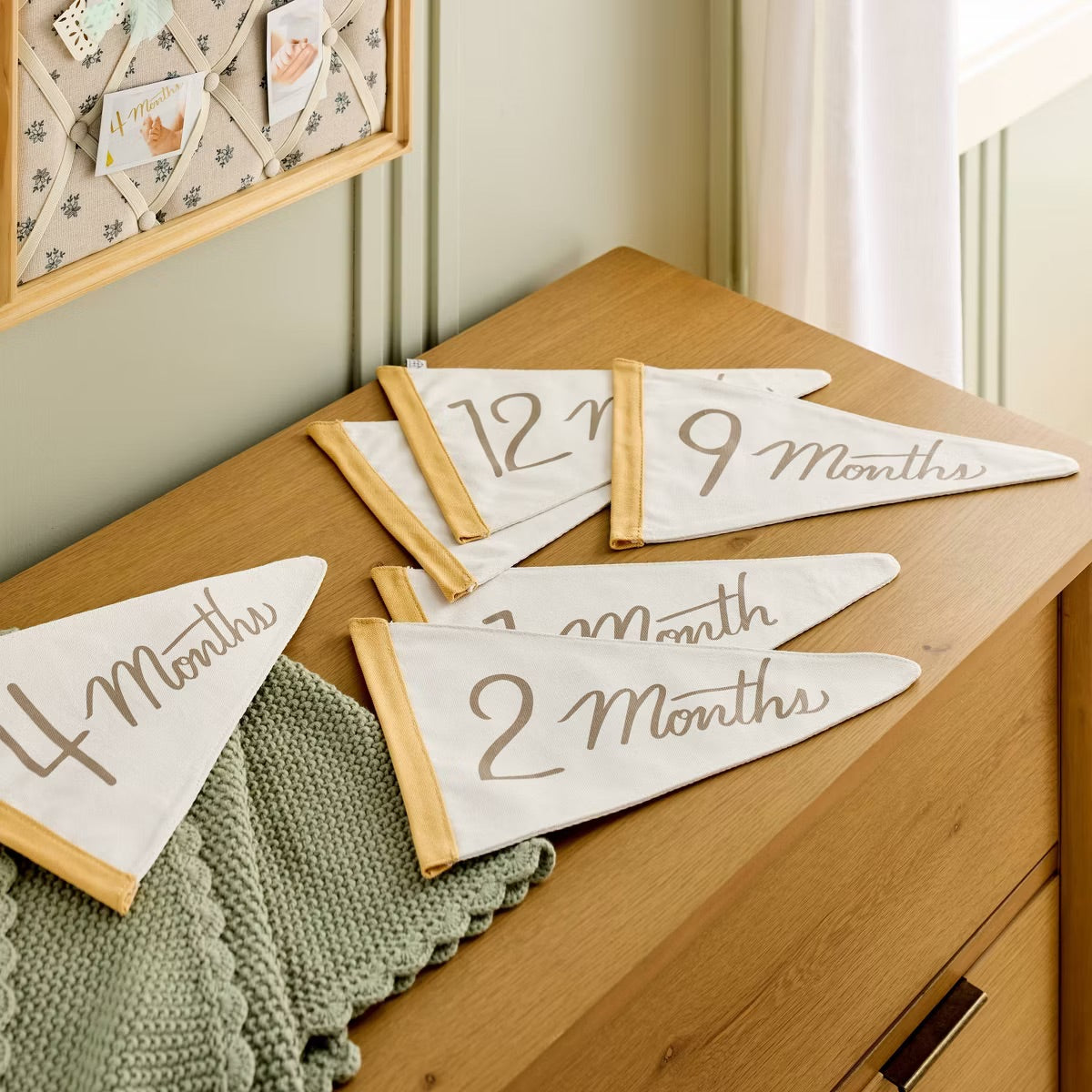 Newborn Milestone Pennants 6pc - Hearth & Hand™