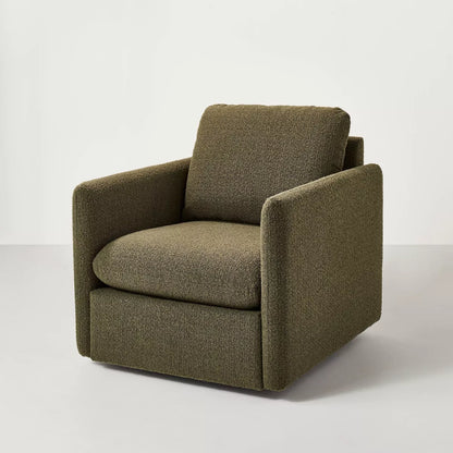 Boucle Upholstered Swivel Arm Chair - Hearth & Hand