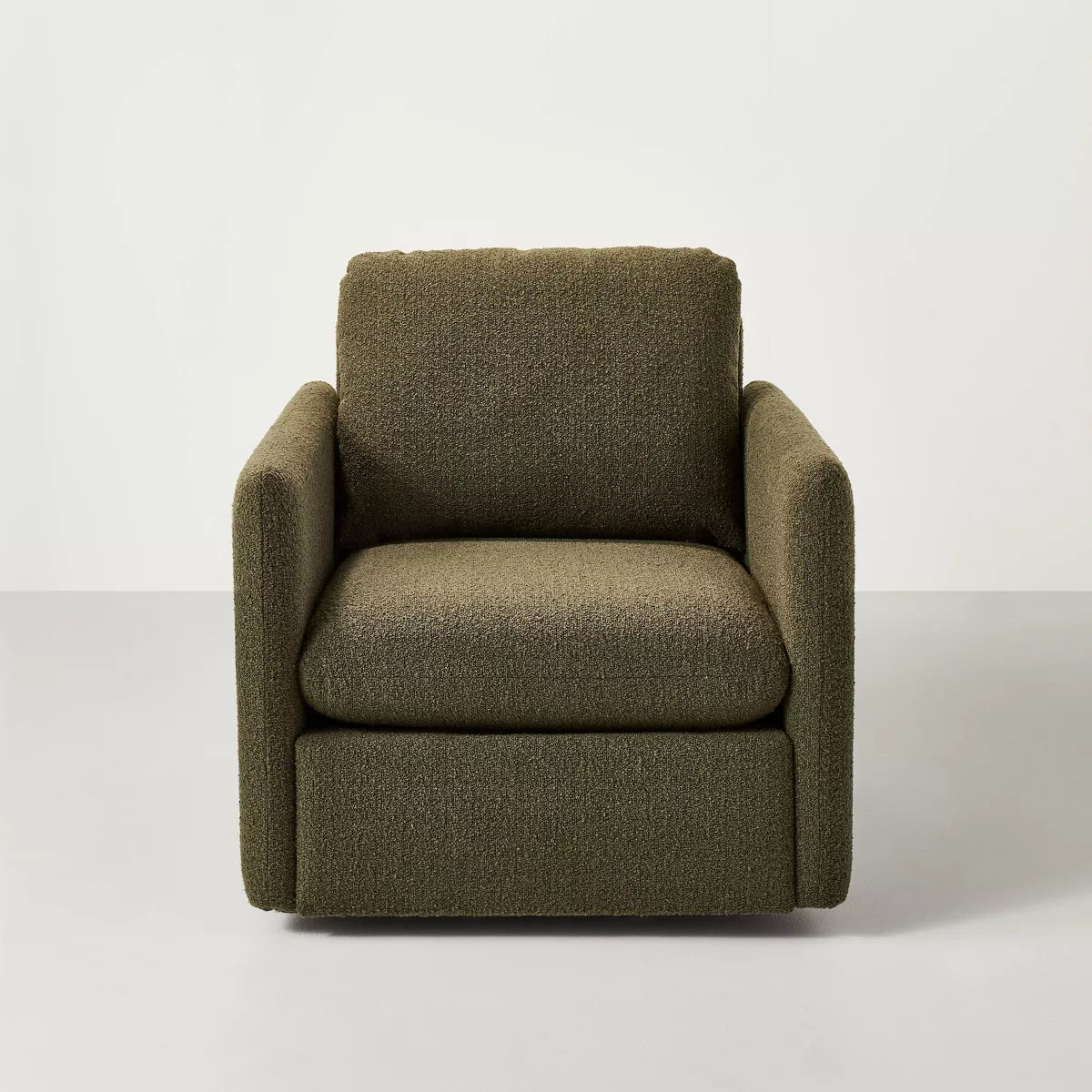 Boucle Upholstered Swivel Arm Chair - Hearth & Hand