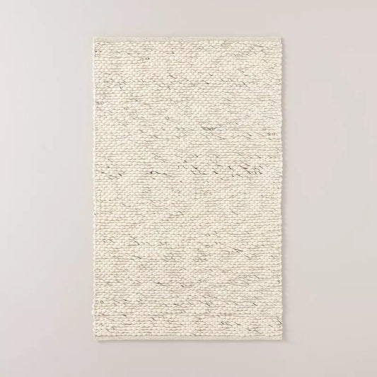 3’x5’ Chunky Rectangular Handmade Woven Area Rug Cream - Hearth & Hand™ with Magnolia