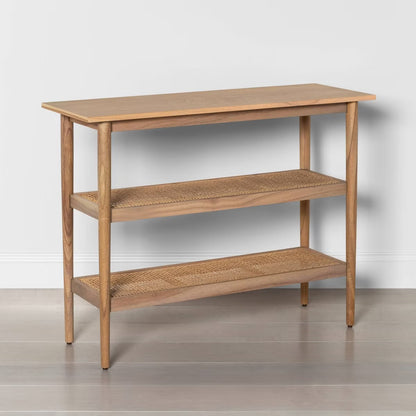 Wood & Cane Console Table - Hearth & Hand