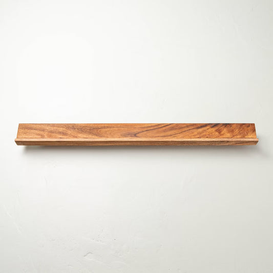 36" Wood Mantel Shelf Brown - Hearth & Hand™ with Magnolia: Floating Wall Storage, Hanging Display