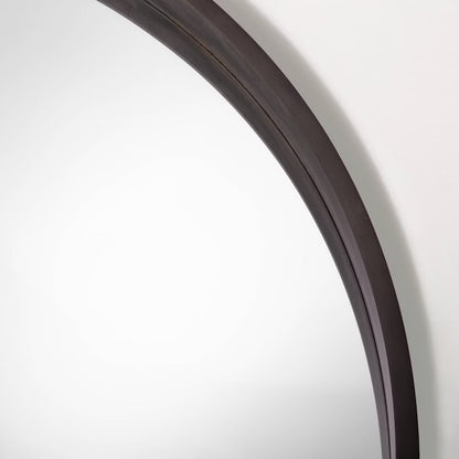 30” Round Wood Framed Wall Mirror - Hearth & Hand