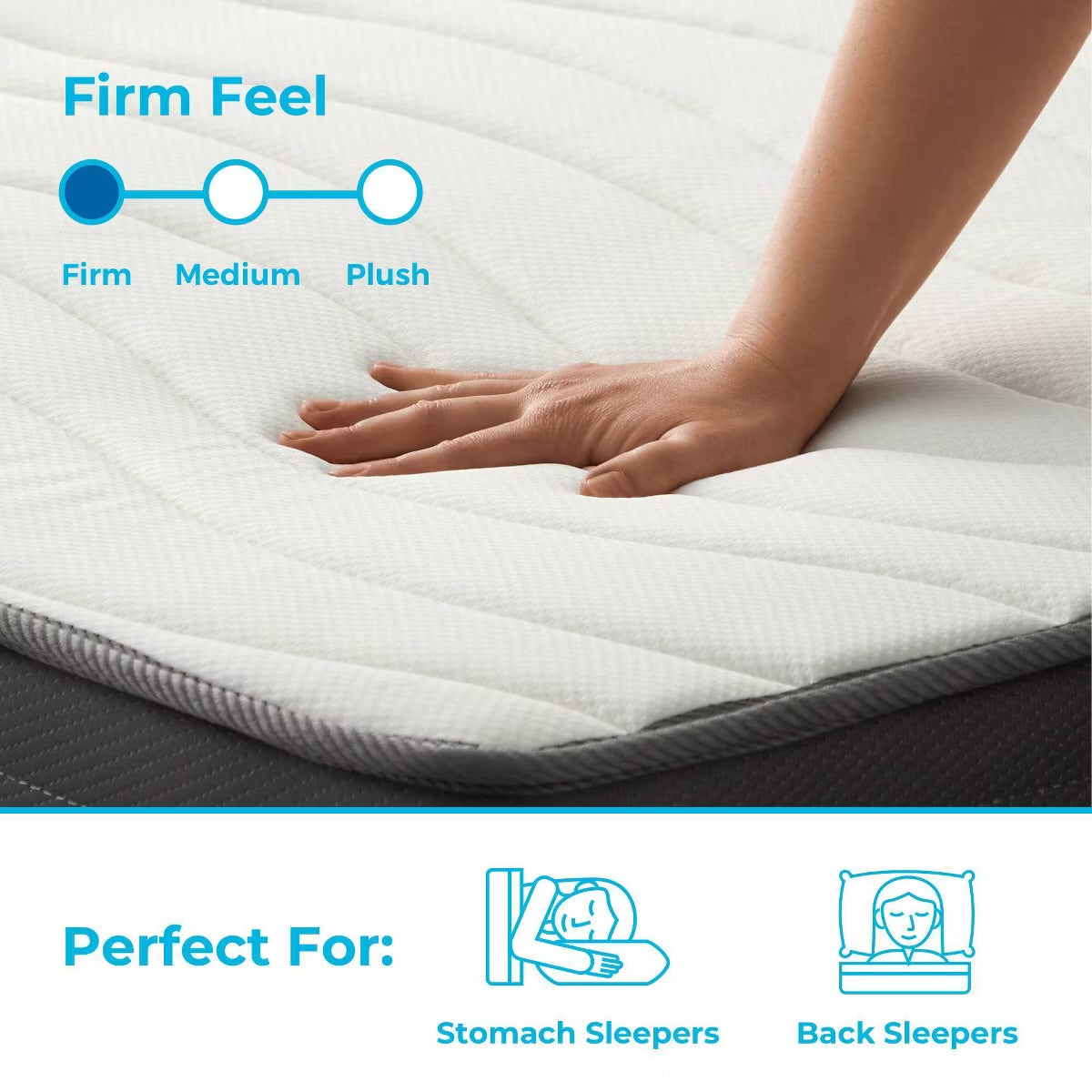 Queen Linenspa Essentials 8" Spring & Memory Foam Hybrid Mattress