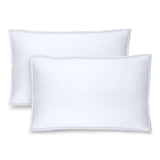 Queen Solid Microfiber Pillow Sham Set by Bare Home