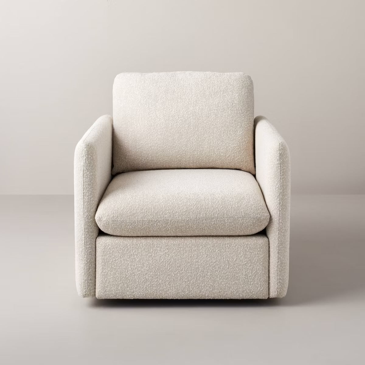 Boucle Upholstered Swivel Arm Chair - Hearth & Hand