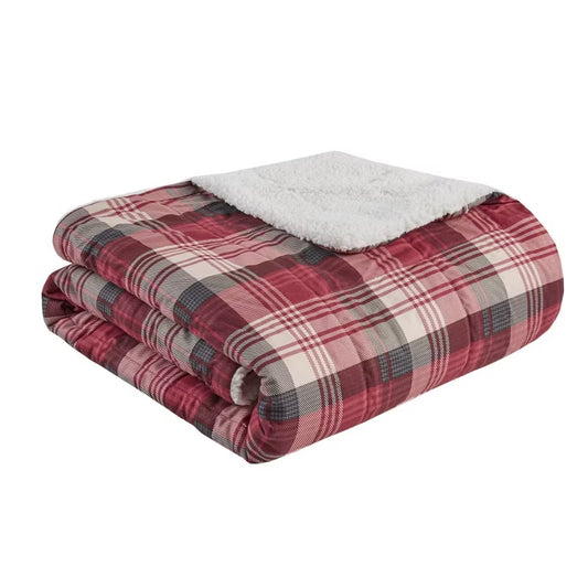 50"x70" Oversized Tasha Down Alternative Throw Blanket Red