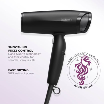 Conair High Shine Nano Quartz Hair Dryer - 1875 Watts