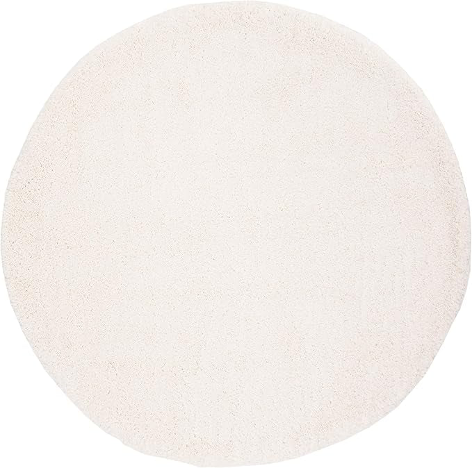 Fontana Shag Collection 8' x 8' Round Ivory