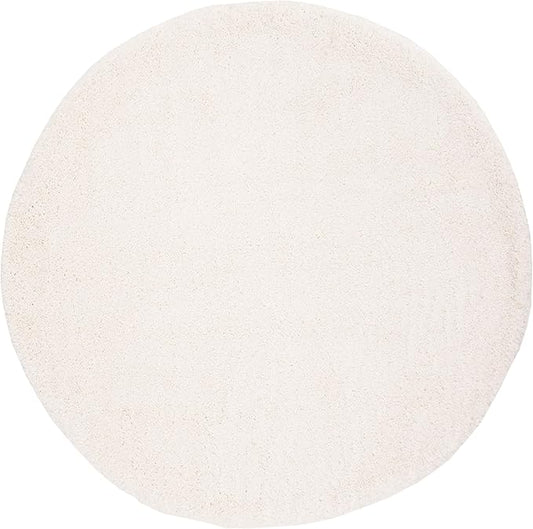 Fontana Shag Collection 8' x 8' Round Ivory