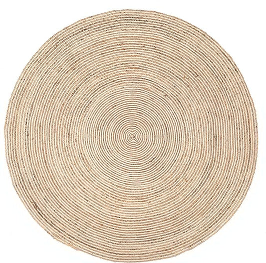 8 Round Alanis Handmade Farmhouse Jute Area Rug