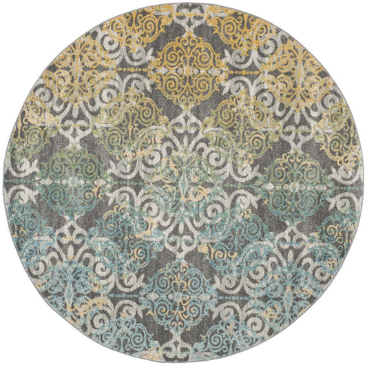 6’7 Round Evoke Power Loomed Area Rug