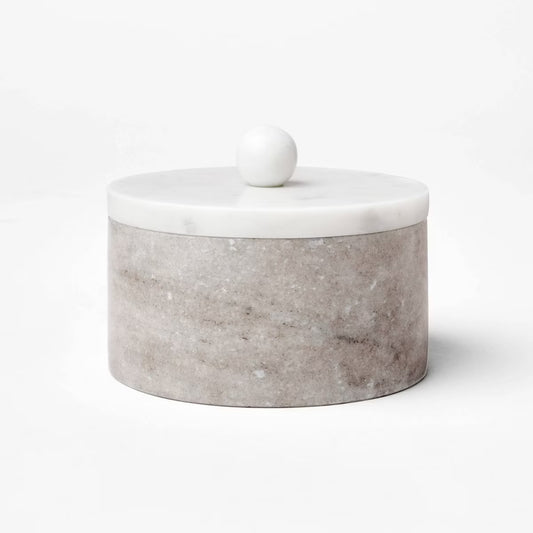 Round Marble Decorative Box - Threshold