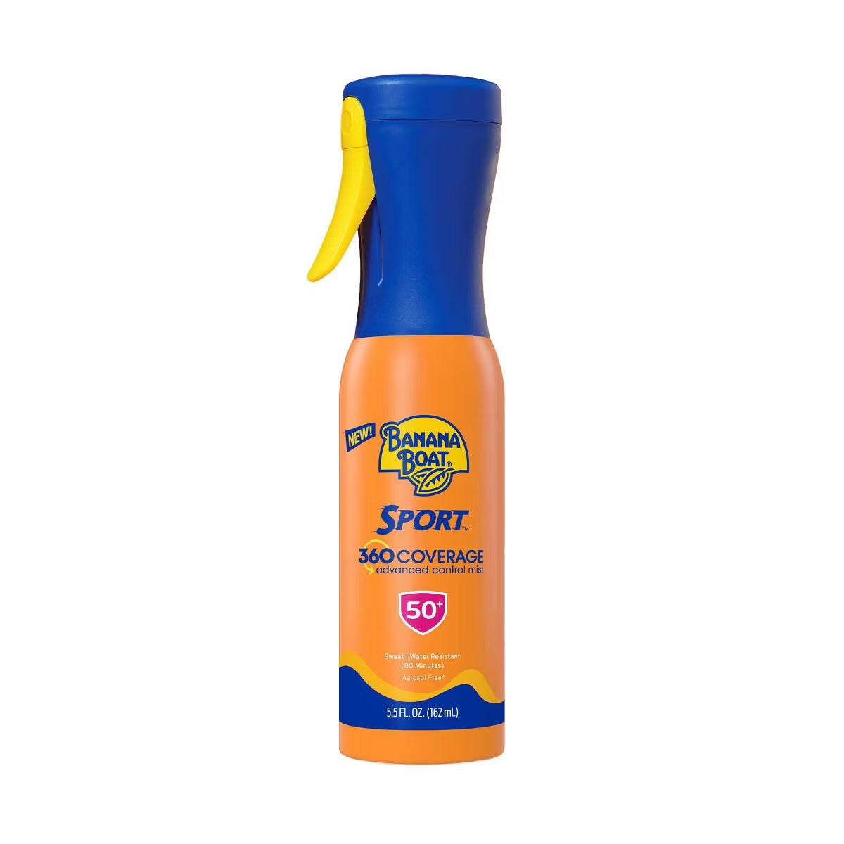 Banana Boat Sport 360 Coverage Advanced Control Mist Sunscreen Sprayer - SPF 50 - 5.5 fl oz