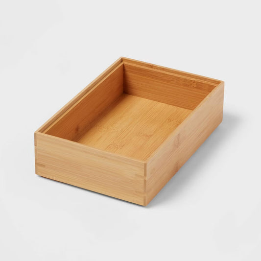 9"x 6" Bamboo Rectangular Drawer Organizer